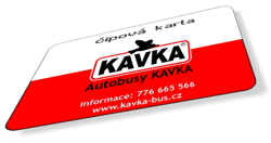 čipová karta Autobusy KAVKA